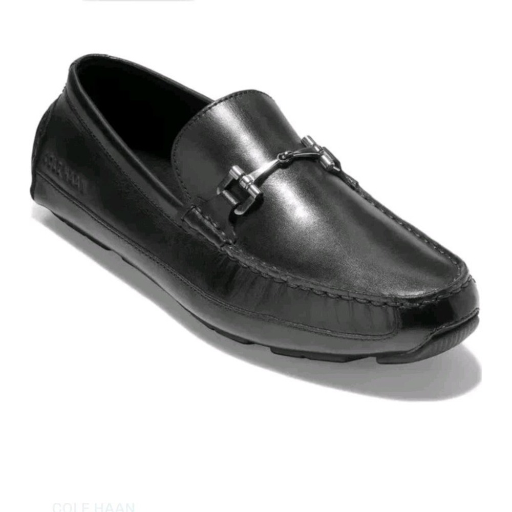 Cole Haan Men's Wyatt Bit Driver Loafer Black Leather C35783 Size 9M $130 NEW!